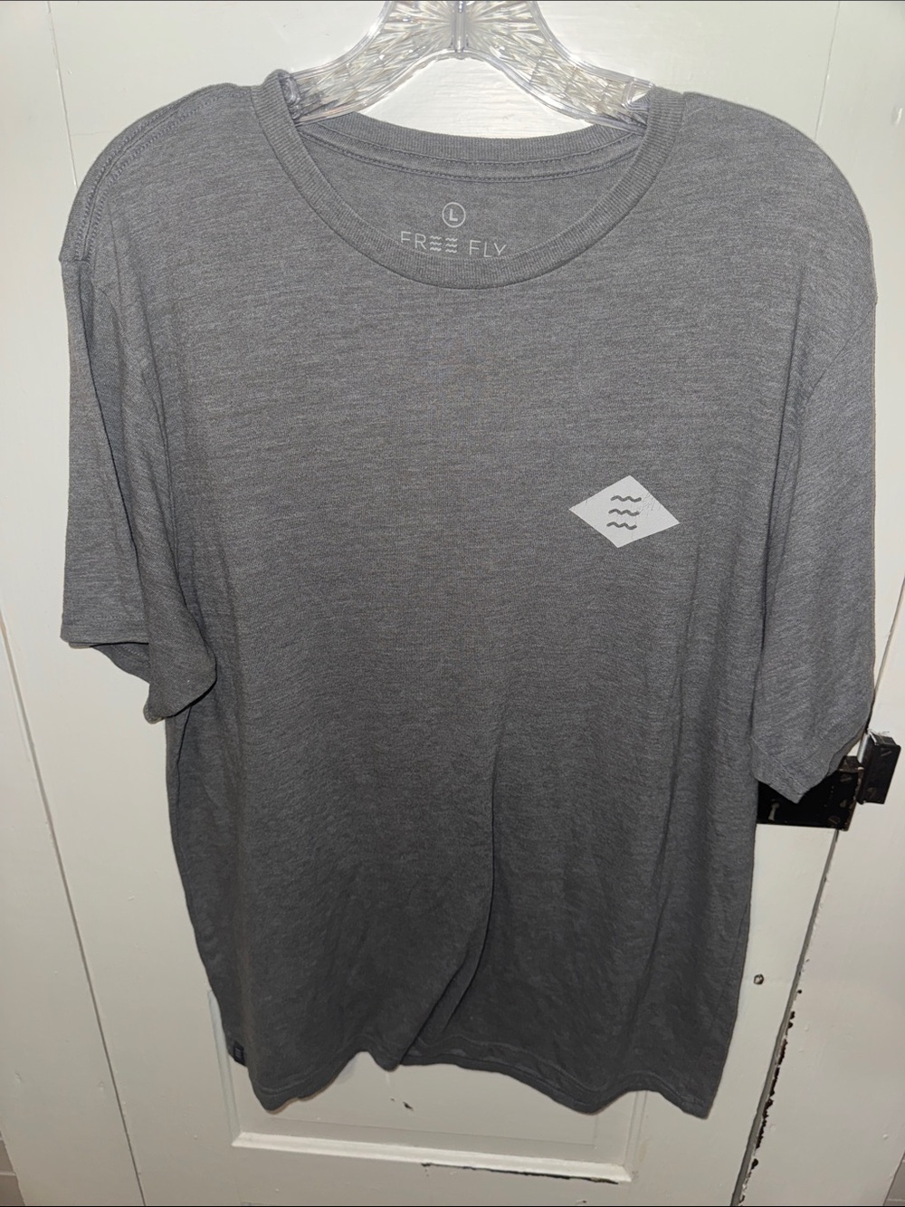 Freefly L Men's Gray Crew Neck Short Sleeve Shirt